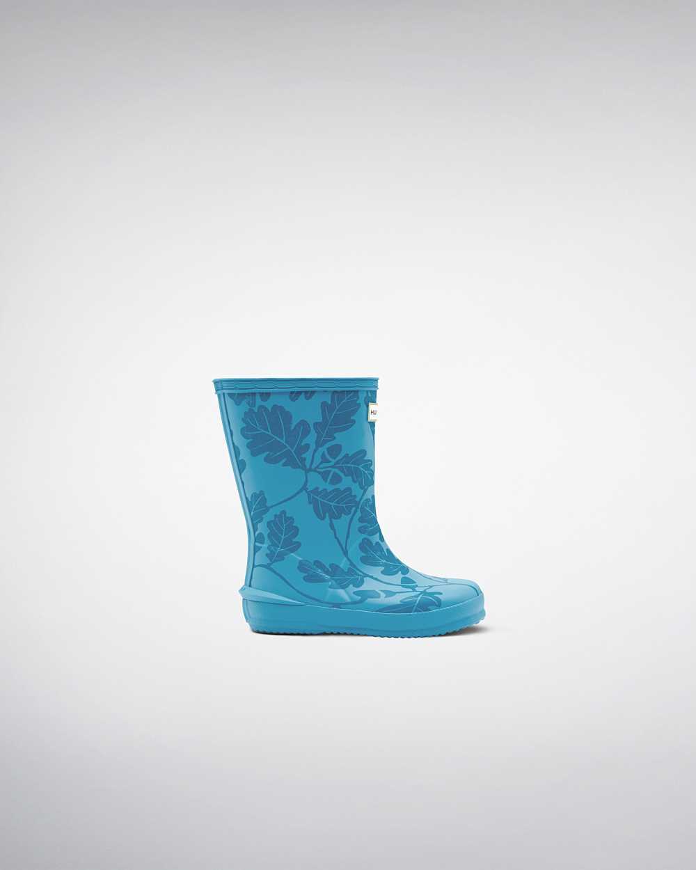 Hunter Original First National Trust Print Kids Rain Boots NZ-81259V Bluish